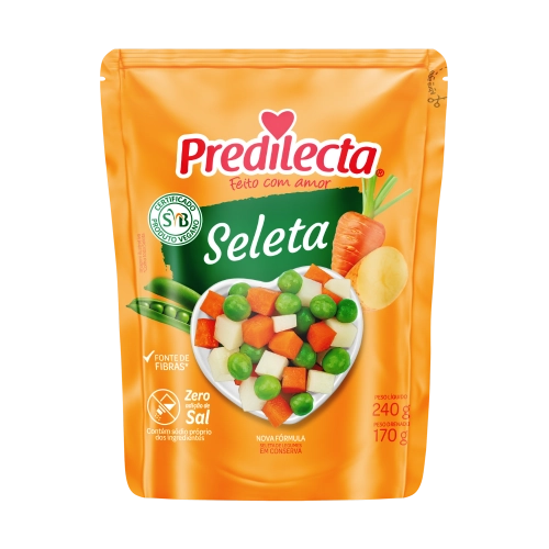Seleta De Legumes Em Conserva Predilecta Sachê 170g