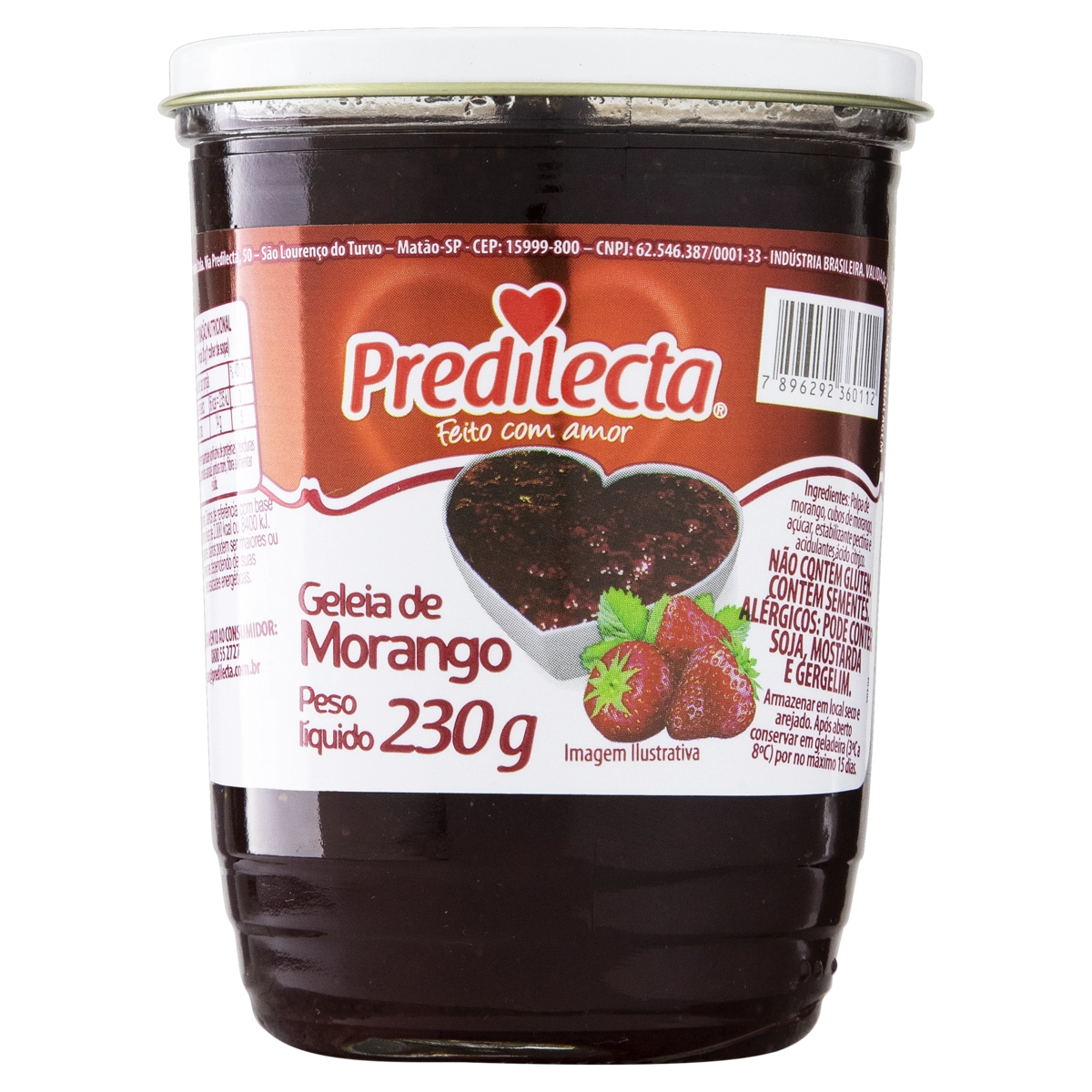 Geleia Morango Predilecta Vidro 230g