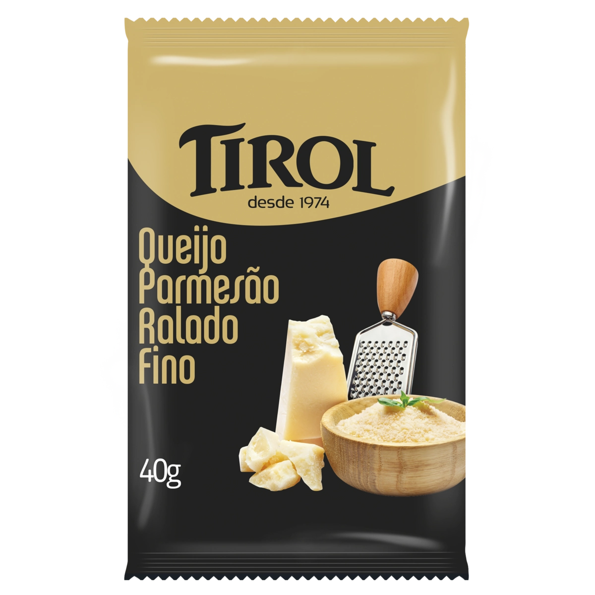 Queijo Parmesão Ralado Fino Tirol Pacote 40g