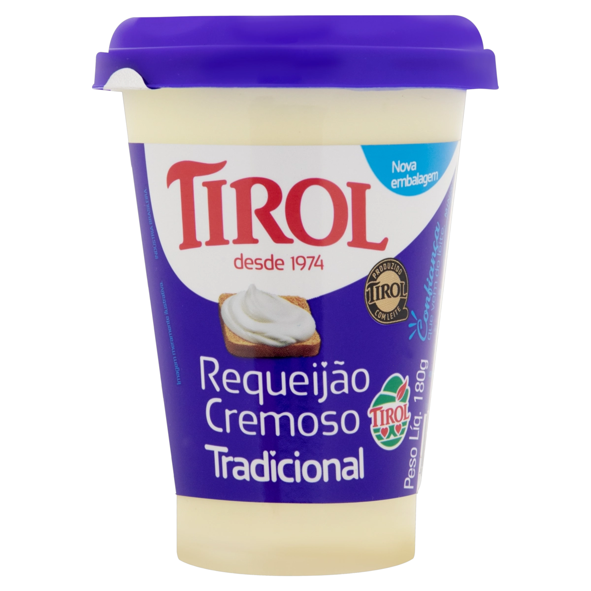 Requeijão Cremoso Tradicional Tirol Copo 180g