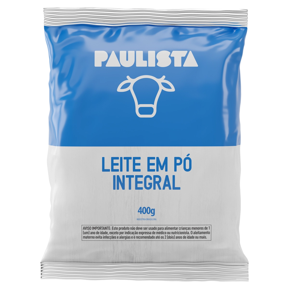 Leite Pó Integral Paulista Pacote 400g