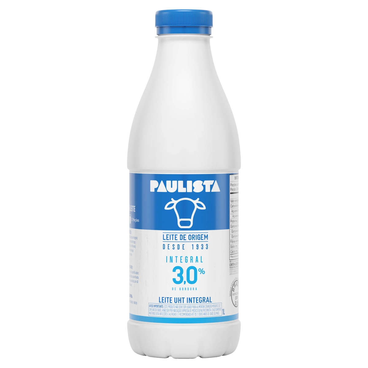 Leite Uht Integral Paulista Garrafa 1l