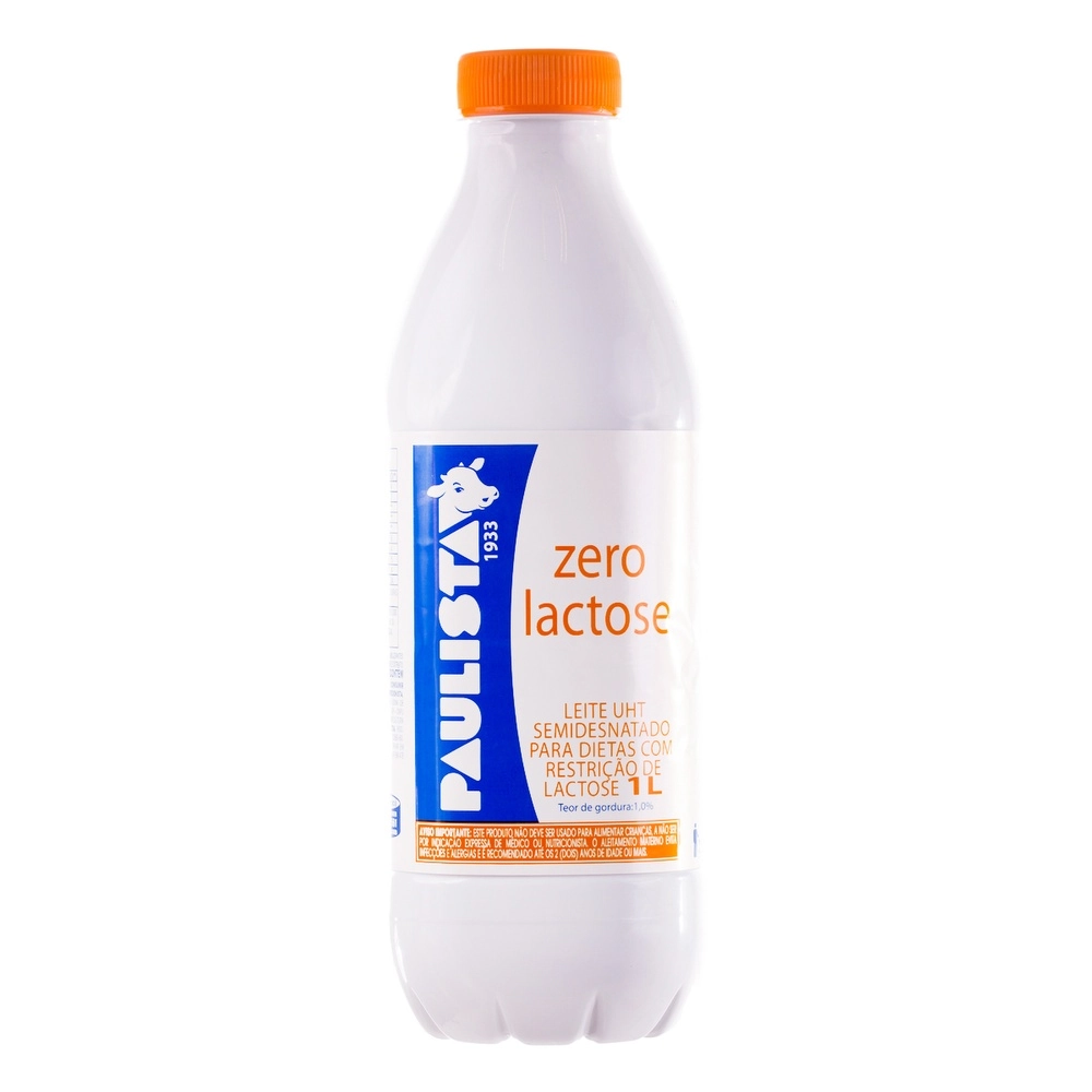 Leite Uht Semidesnatado Zero Lactose Paulista Garrafa 1l