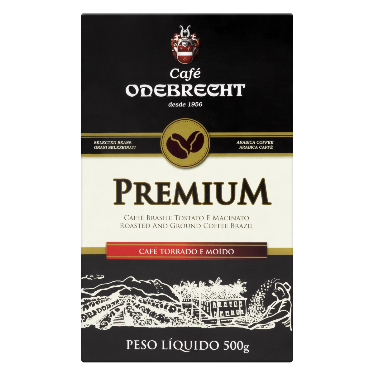 Café Torrado E Moído Café Odebrecht Premium Caixa 500g