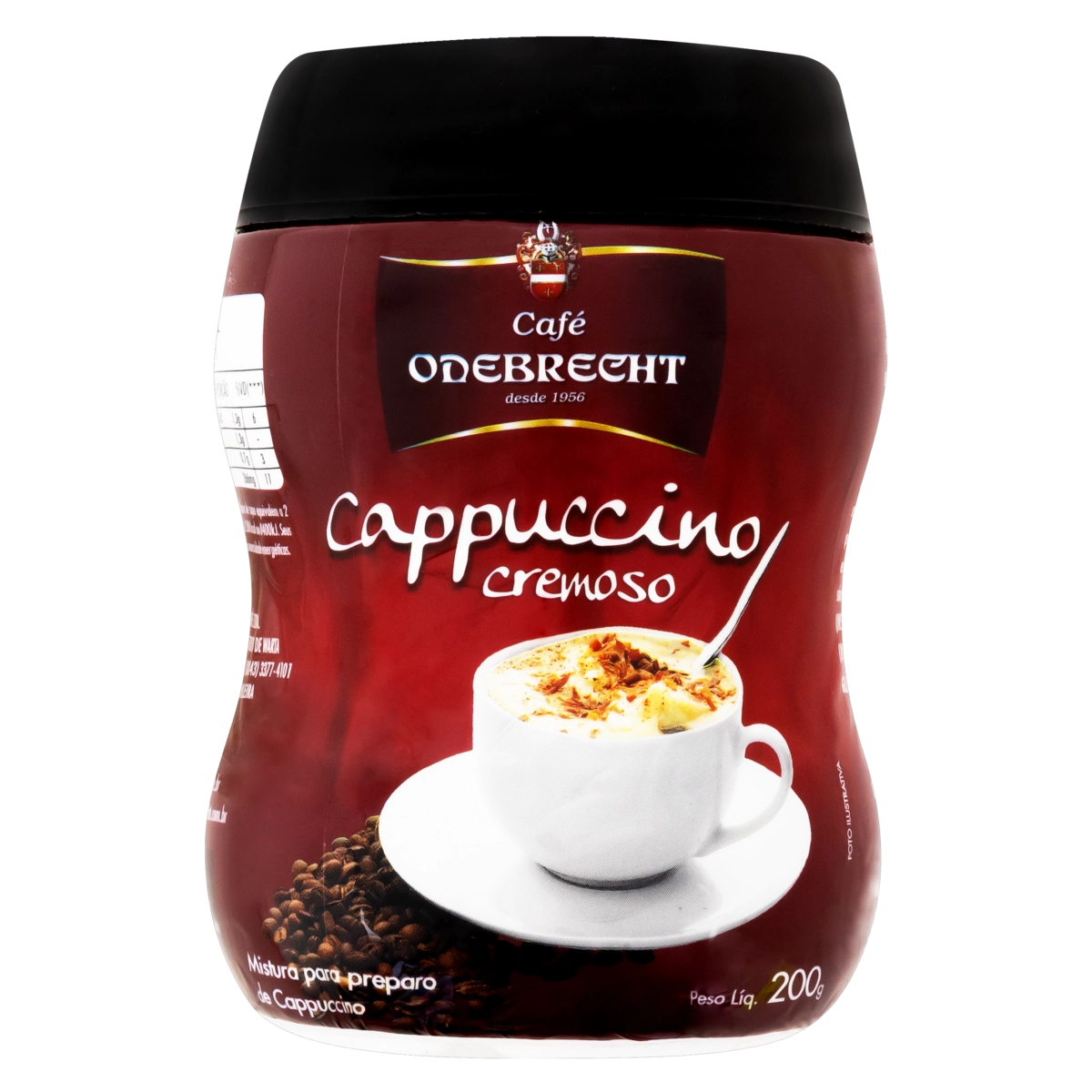 Cappuccino Solúvel Canela Café Odebrecht Pote 200g