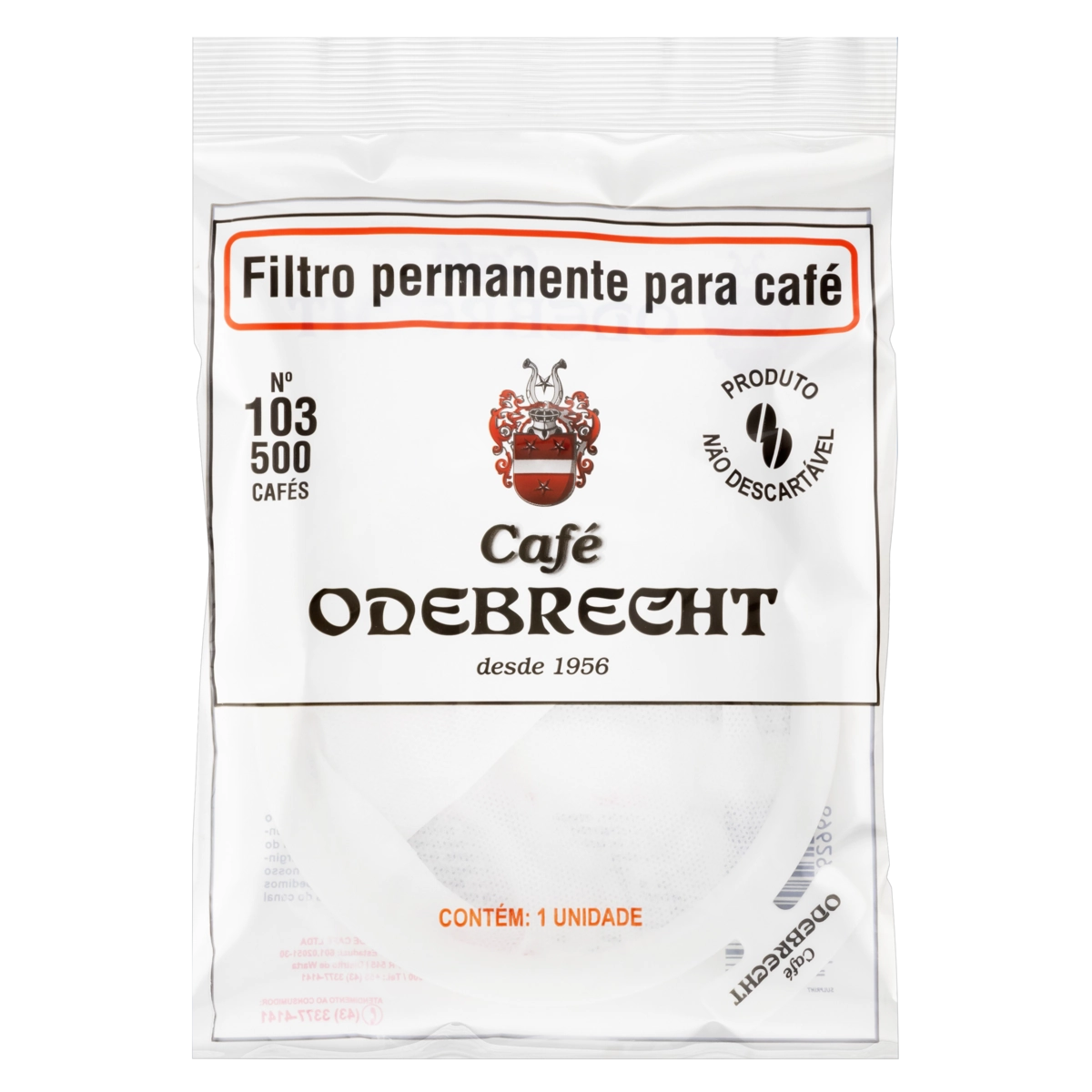 Filtro De Café Permanente Café Odebrecht N° 103