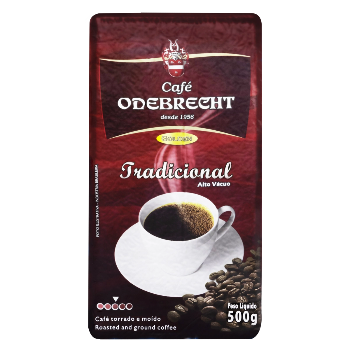 Café Torrado E Moído A Vácuo Tradicional Café Odebrecht Pacote 500g