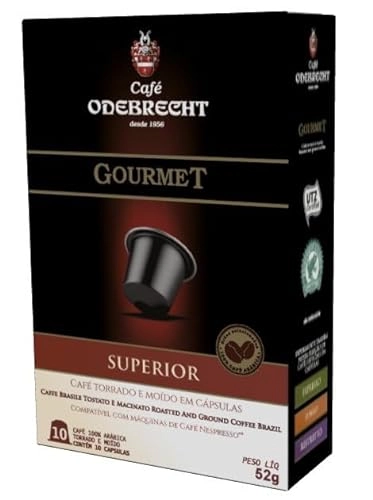Café Em Cápsula Torrado E Moído Superior Café Odebrecht Gourmet Caixa 52g 10 Unidades