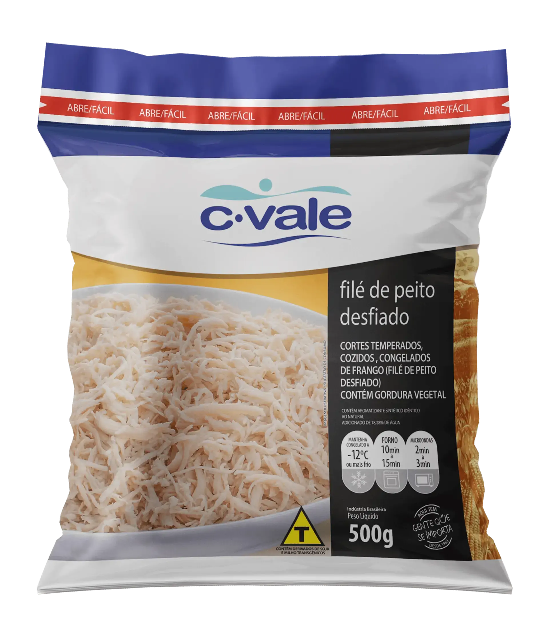 File De Frango C.vale Desfiado 500g