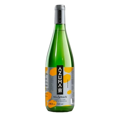 Saquê Seco Mel Com Notas De Baunilha Azuma Mix Match Garrafa 740ml