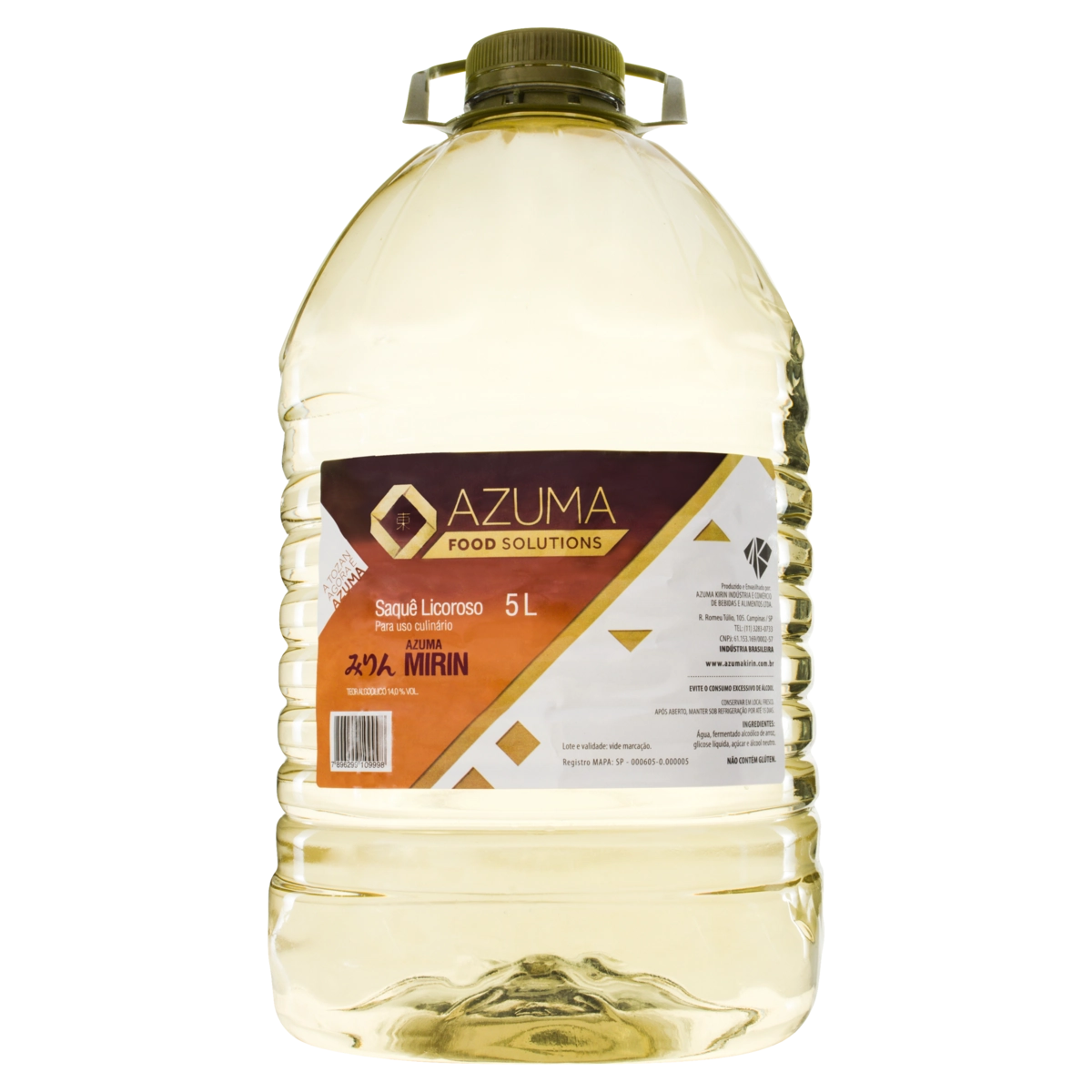 Saquê Licoroso Mirin Azuma Food Solutions Galão 5l