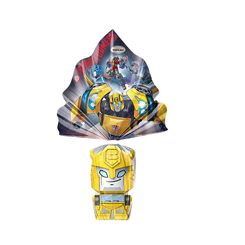 Ovo Pasc Choc Leite Transformers Topcau 80g