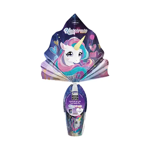 Ovo Pasc Choc Leite Unicornio Topcau 80g