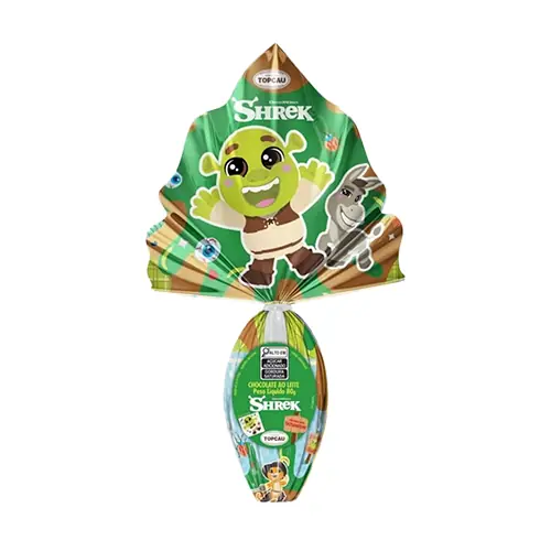 Ovo Pasc Choc Leite Shrek Topcau 80g