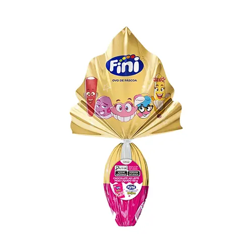 Ovo Pasc Choc Leite Fini Beijos Topcau 140g