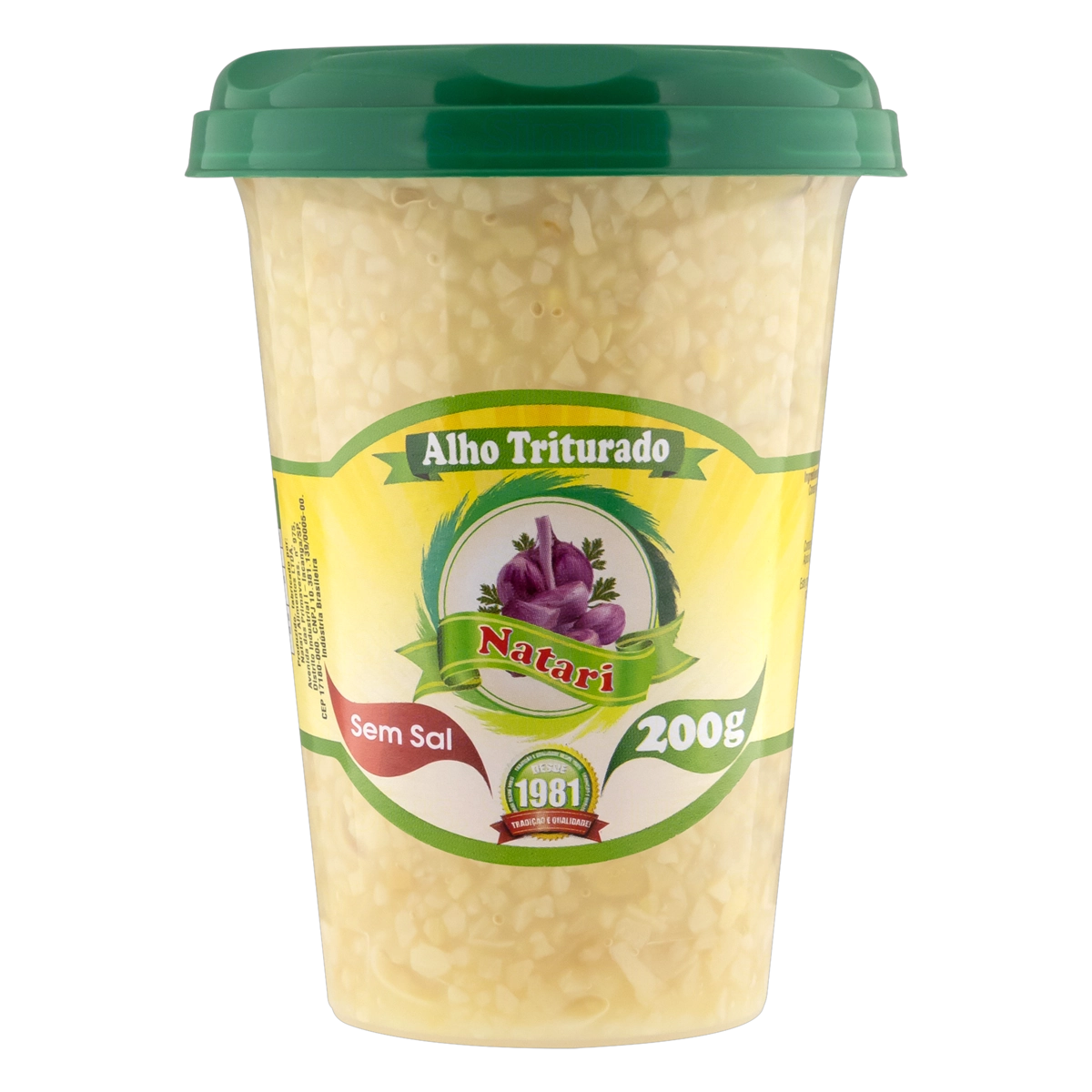 Alho Triturado Natari Pote 200g