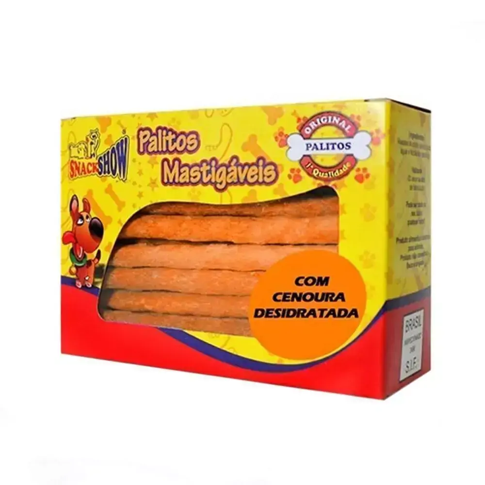 Palito sabor Cenoura Desidratada Snack Show 35 unidades
