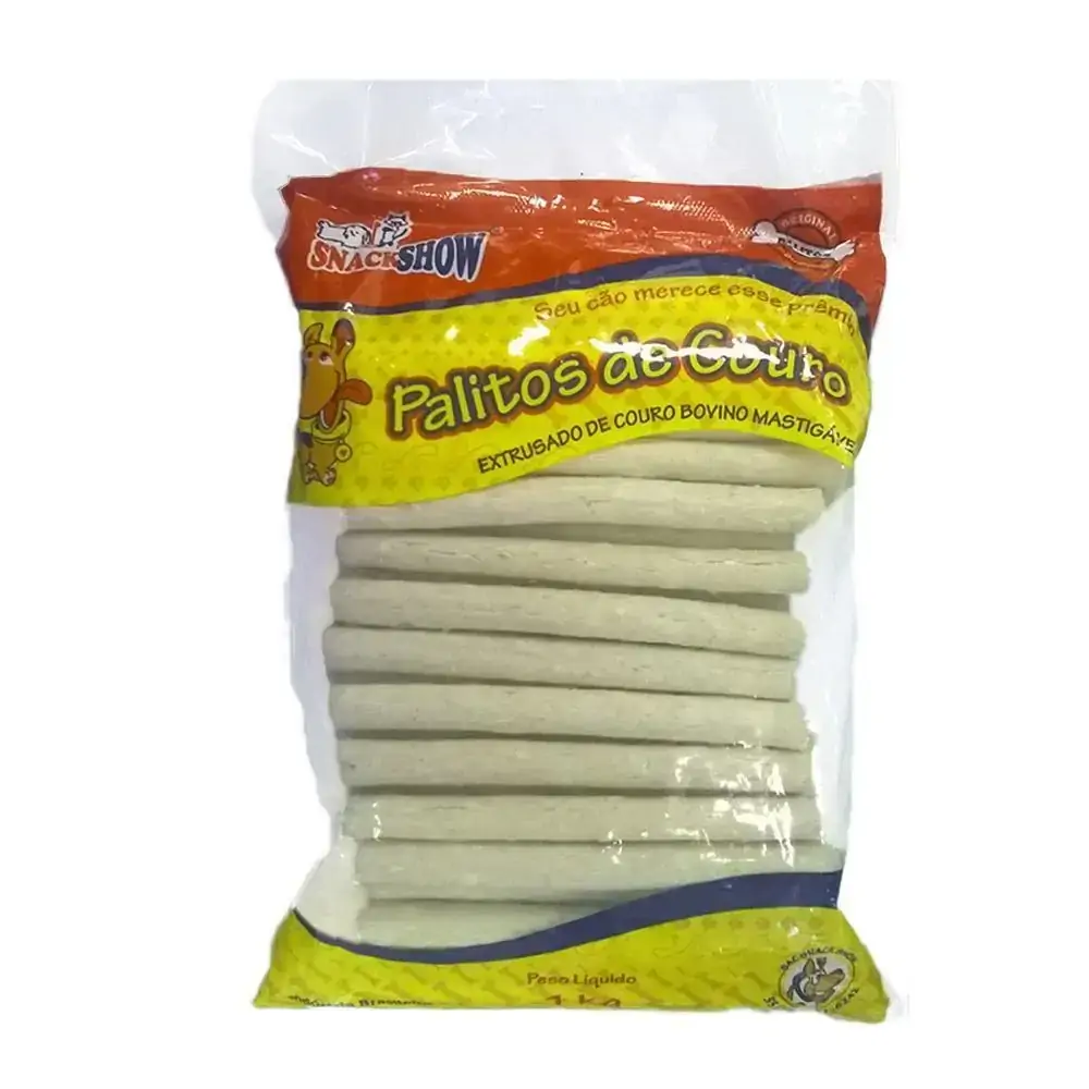 Petisco Palito de Couro Snack Show 1kg