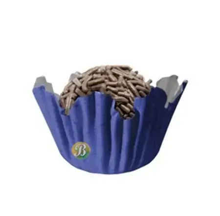 Liners In Flower Shape 4 For Sweets Dark Blue Azul Royal
