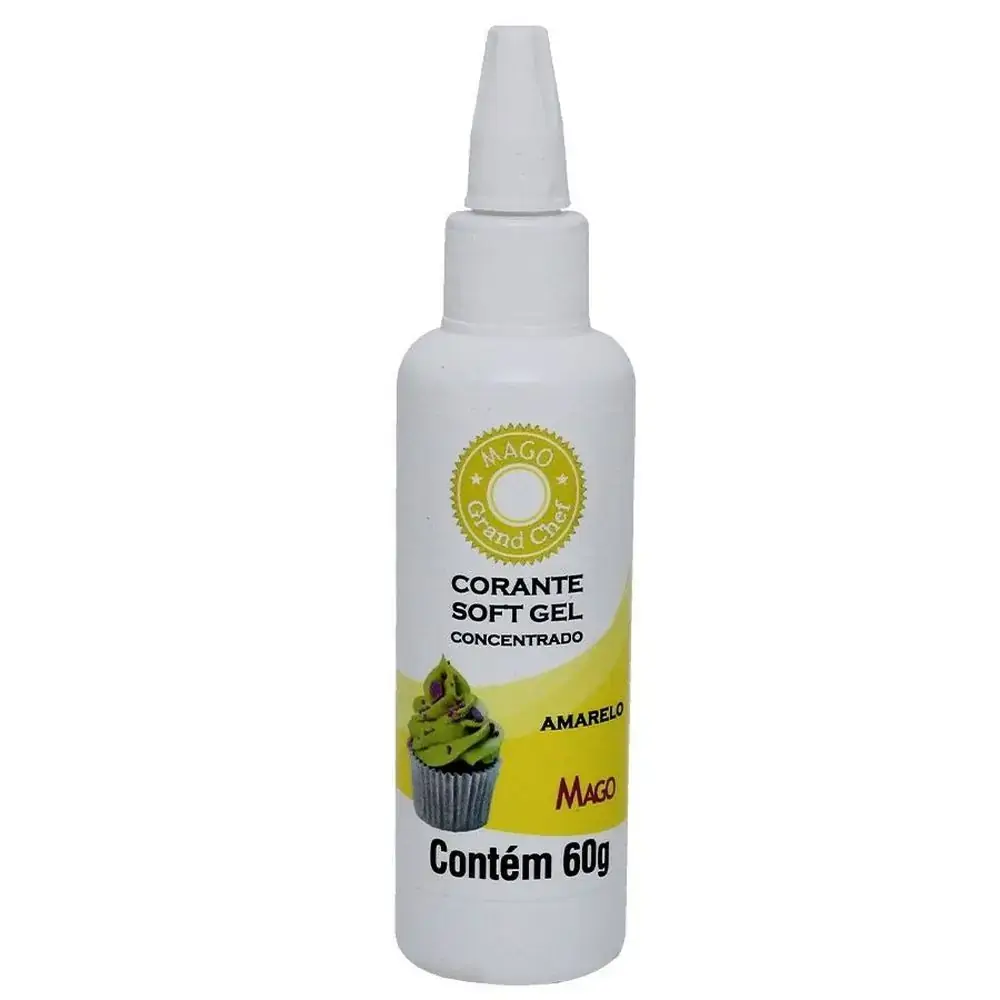 Corante Soft Gel Amarelo 60ml