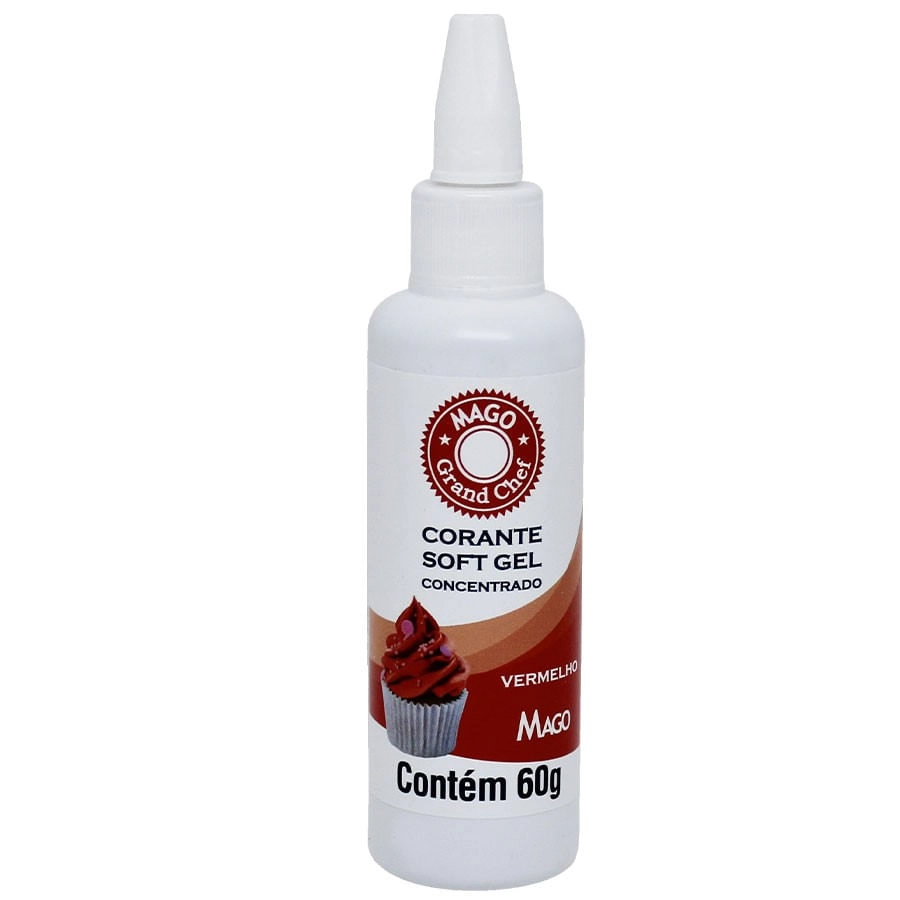 Corante Soft Gel Vermelho 60ml