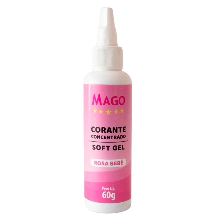 Corante Soft Gel Rosa 60ml
