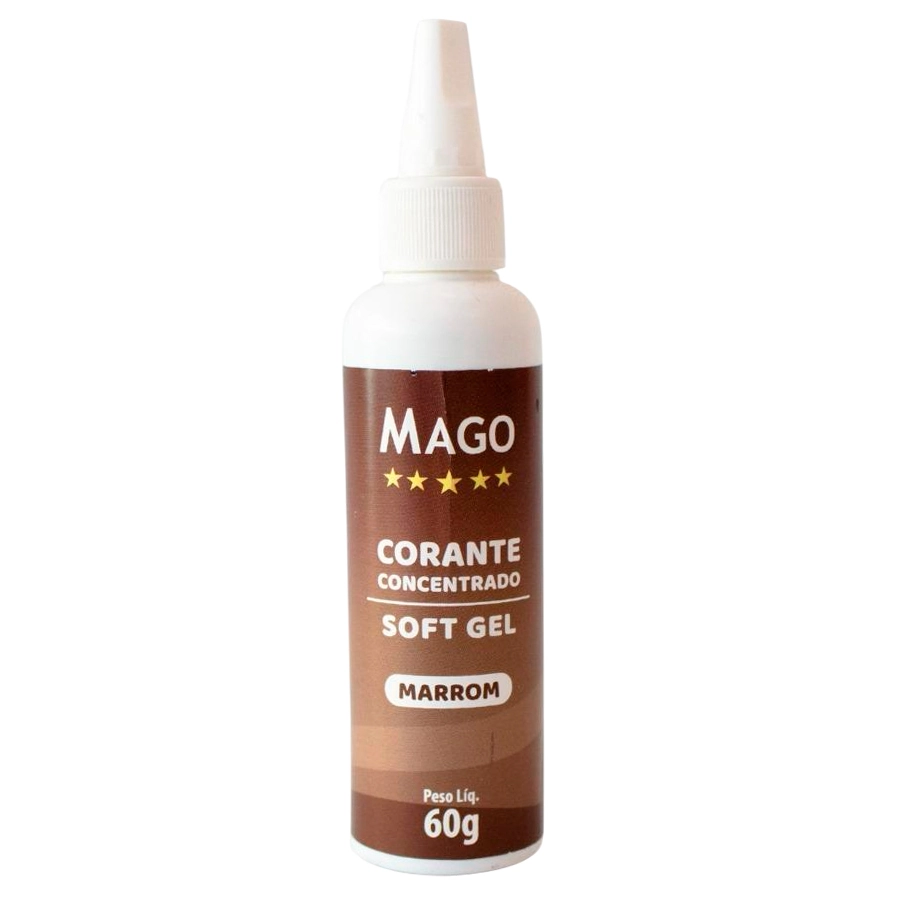 Corante Soft Gel Marrom 60ml Mago