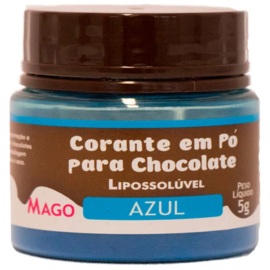 Corante Em Po P/choco Azul 5g 7123 Mago