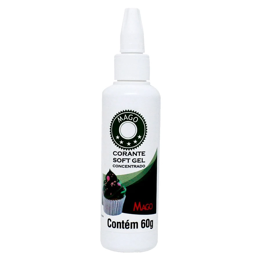 Corante Soft Gel Verde Folha 60ml Mago