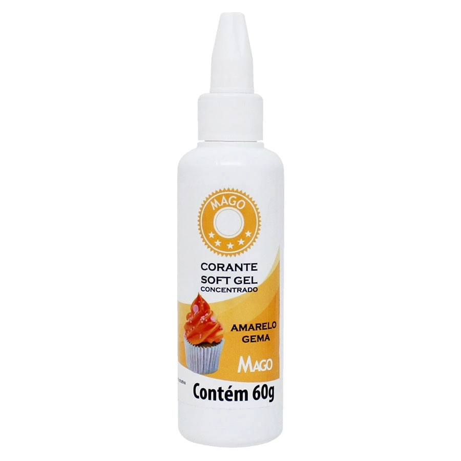 Corante Soft Gel Amar Gema 60ml Mago