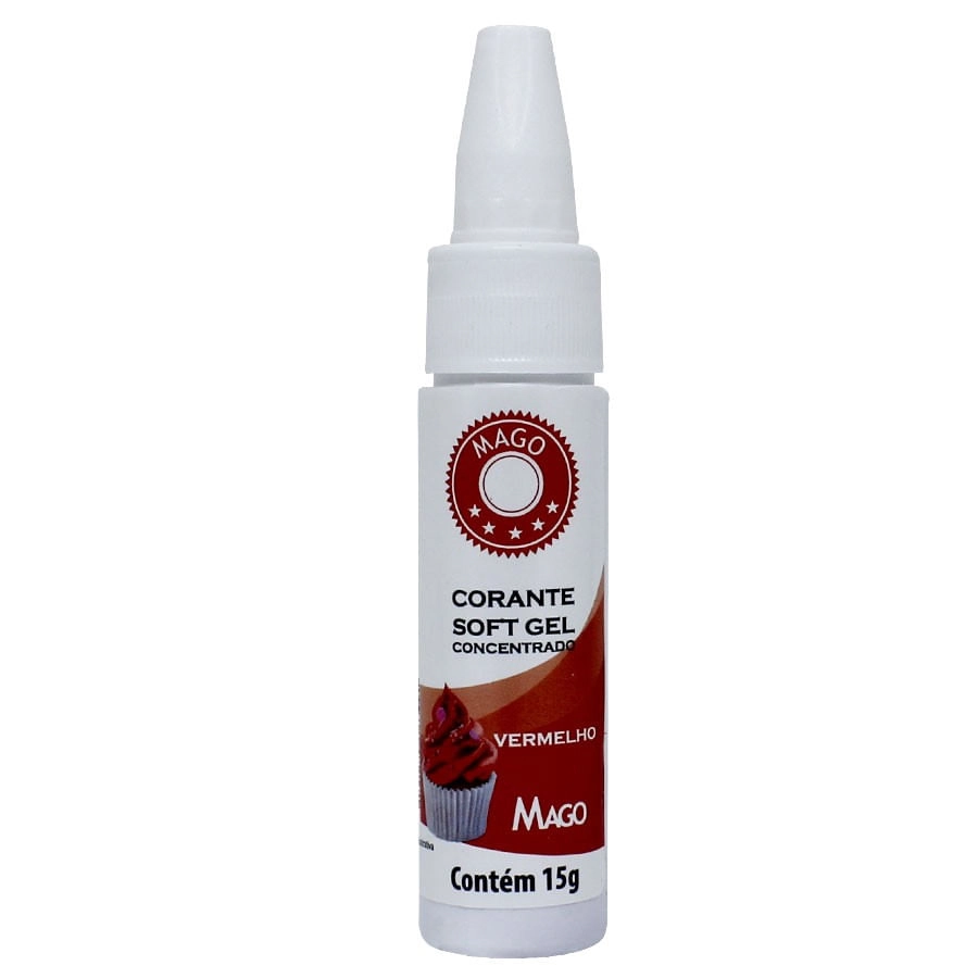 Corante Soft Gel Vermelho 15g Mago