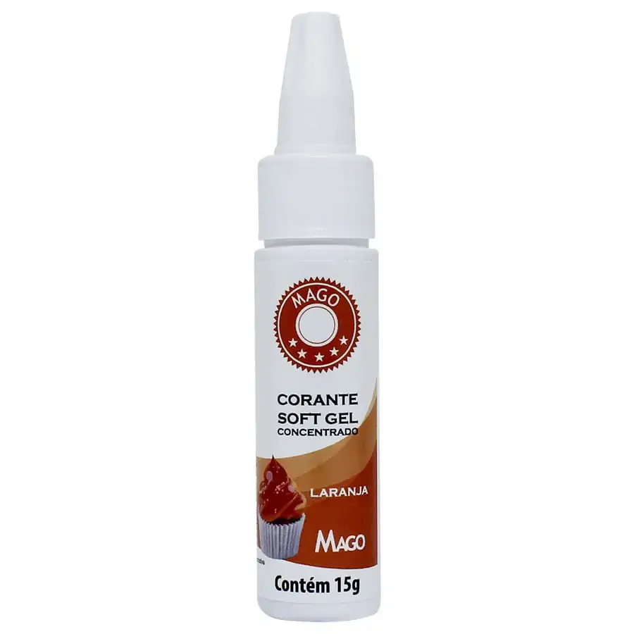 Corante Soft Gel Laranja 15g Mago