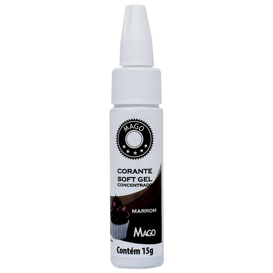 Corante Soft Gel Marrom 15g Mago