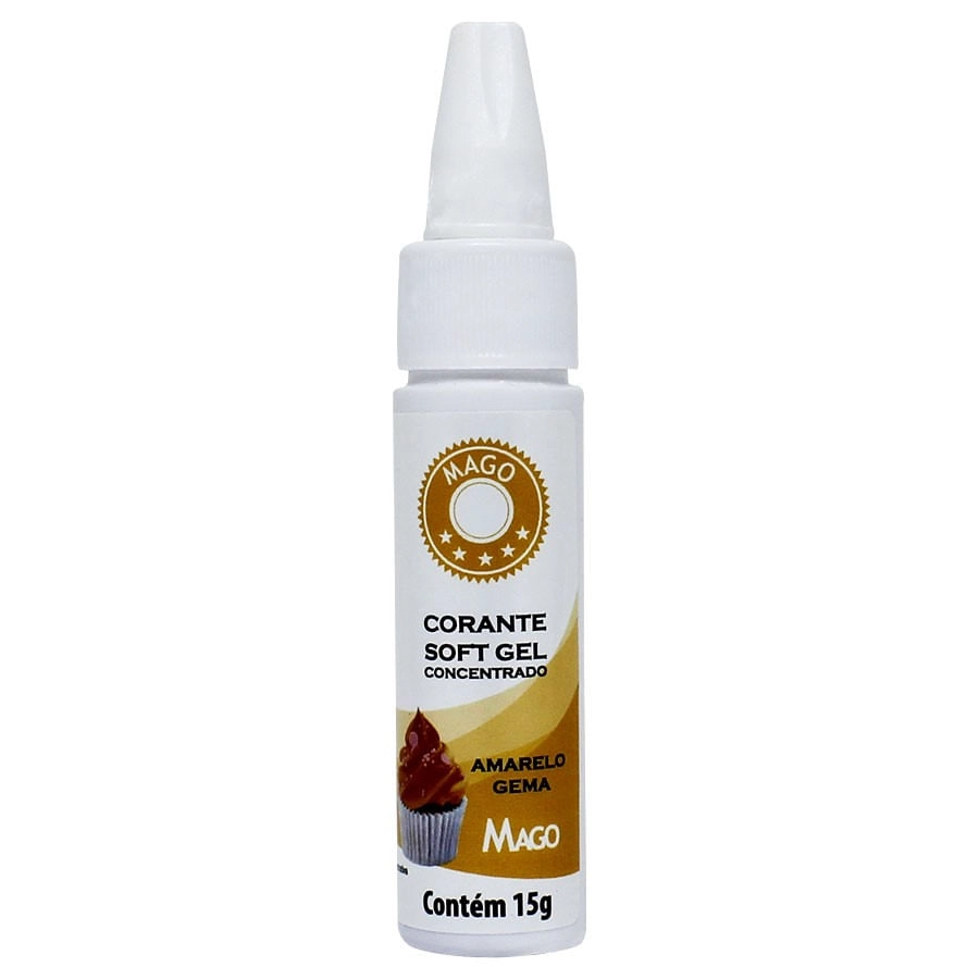 Corante Soft Gel Amar Gema 15g Mago