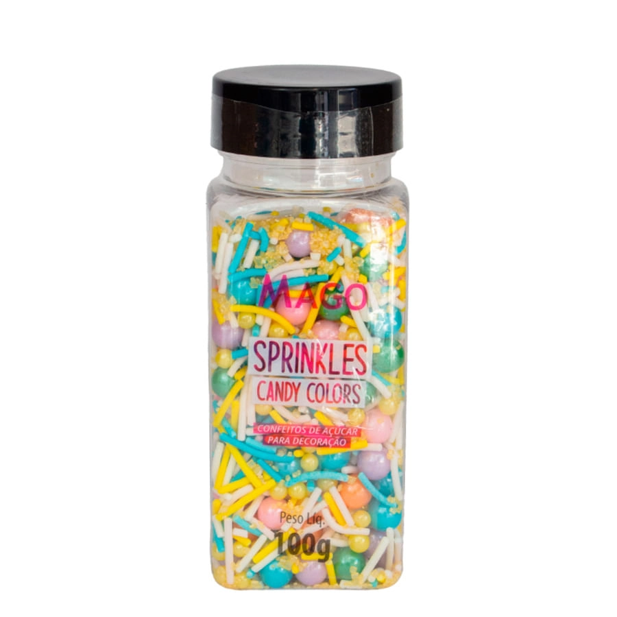 Sprinkles Confeitos Candy Colors 100g Mago