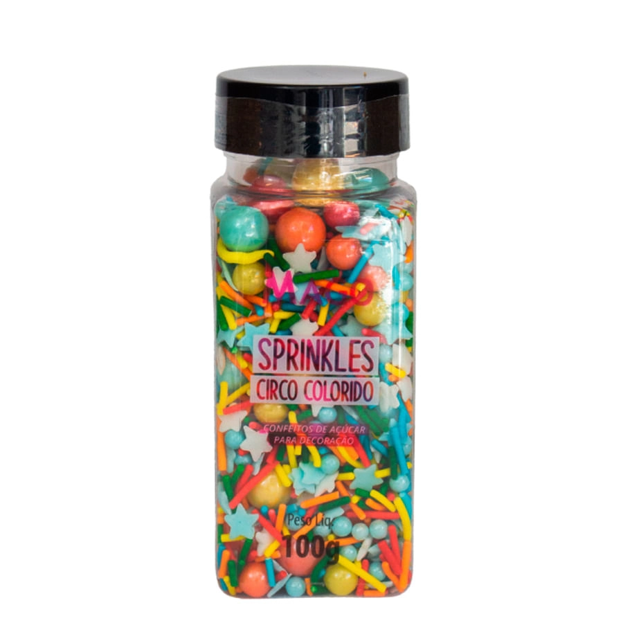 Sprinkles Confeitos Arco Colorido 100g Mago