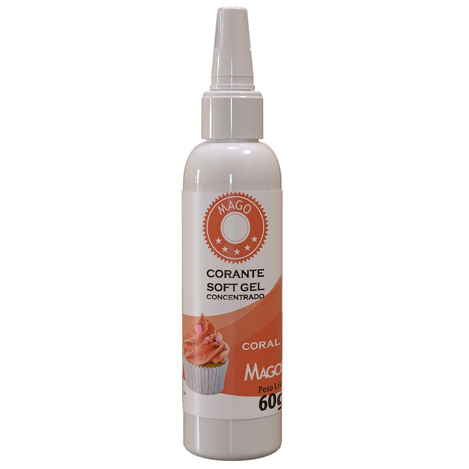 Corante Soft Gel Coral 60ml 7453 Mago