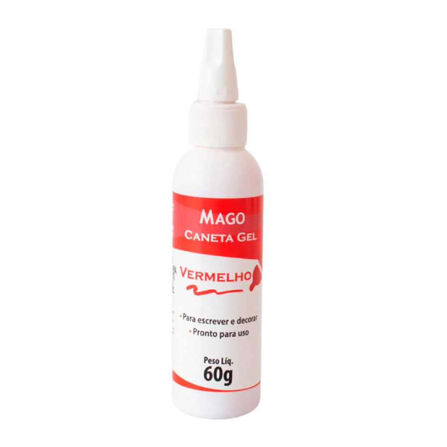Caneta Gel Vermelho 60ml 7488 Mago