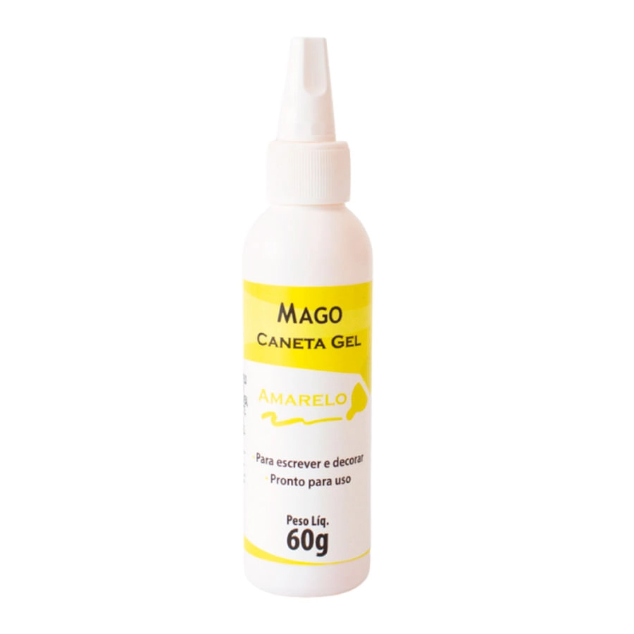Caneta Gel Amarelo 60ml 7531 Mago