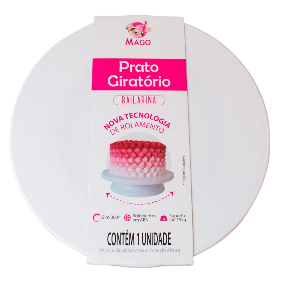 Prato Giratorio Bailarina 29,5cm 7640 Mago