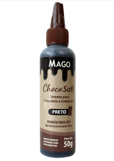 Mago Corante Choco Soft 50gr Unid Preto