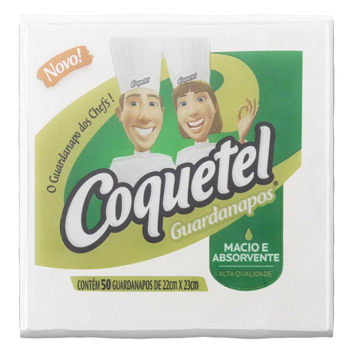 Guardanapo de Papel Folha Simples COQUETEL 20 x 23cm com 50 Unidades