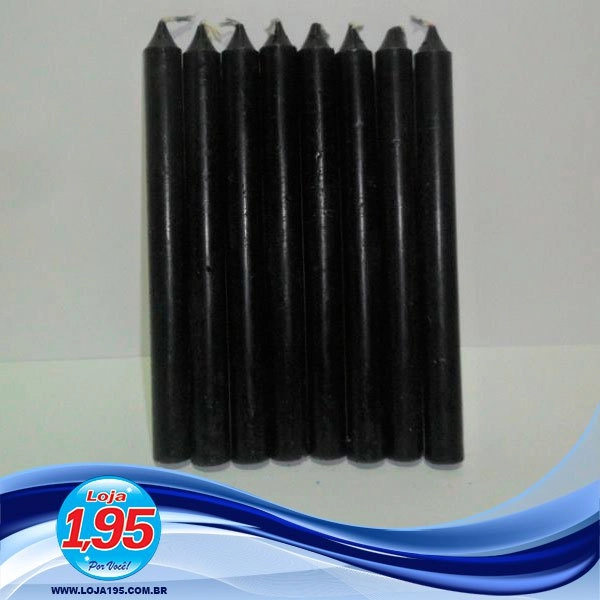 Vela Santa Cruz Votiva 320g Preta Un