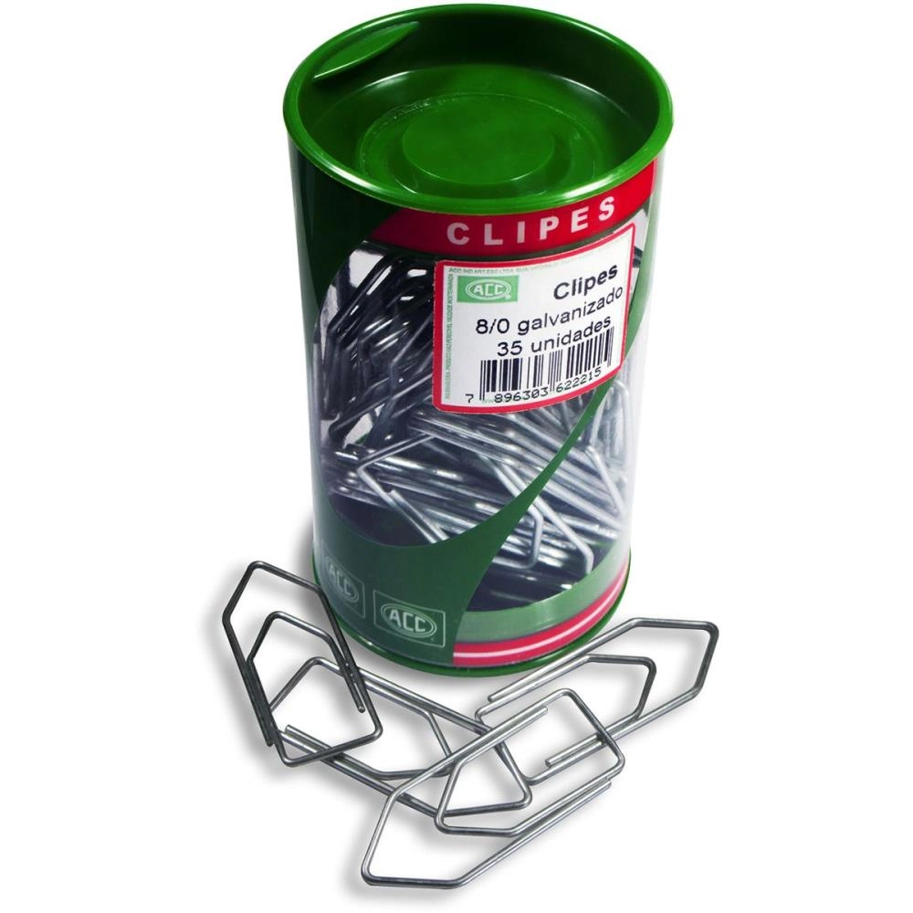 Clips Galvanizado Aco 8/0 Pote C/35 Unid