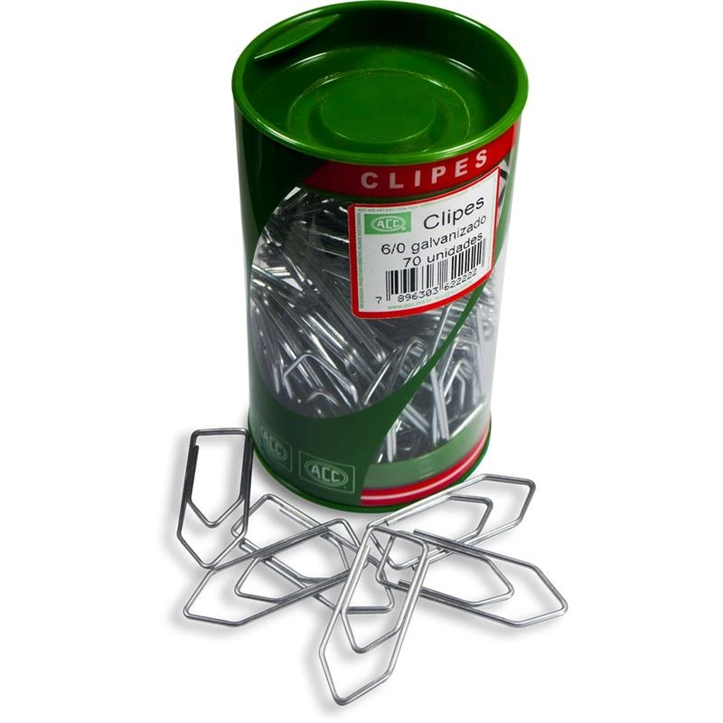Clips Galvanizado Aco 6/0 Pote C/70 Unid