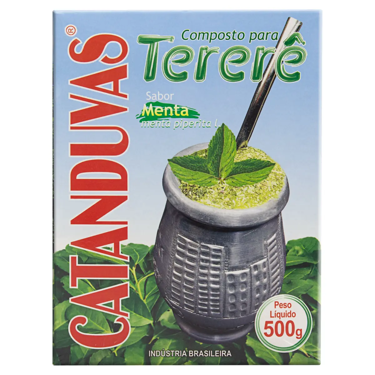 Composto De Erva Mate Tererê Menta Catanduvas Caixa 500g