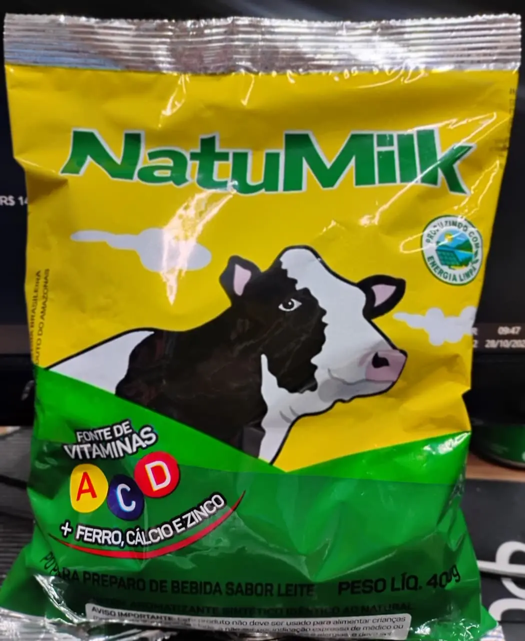 Po P/preparo Beb Natumilk 400gr Pt