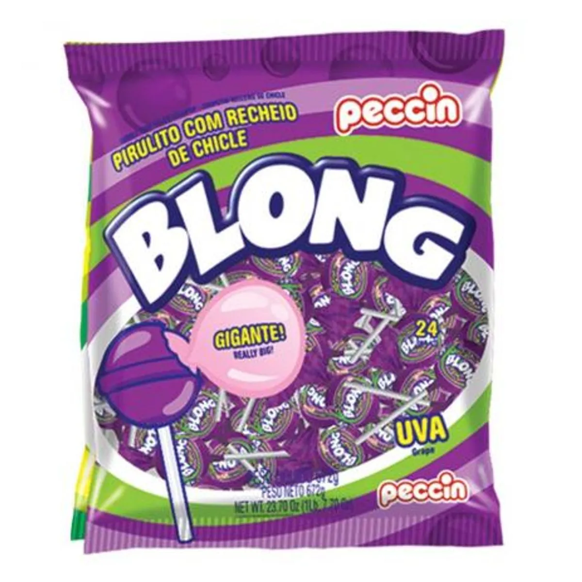 Pirulito Peccin Blong Uva