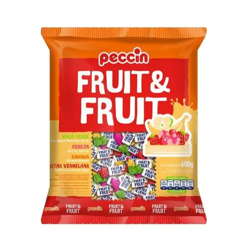 Bala Peccin 600g Fruit Sortida
