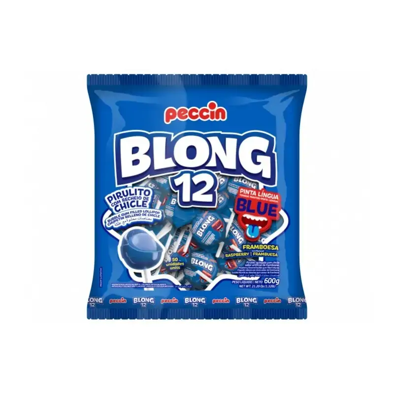 Pirulito Blong 12 Blue 600g